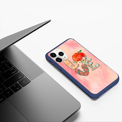 Чехол iPhone 11 Pro матовый Love Summer Лето, цвет: 3D-тёмно-синий — фото 2
