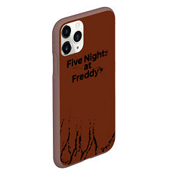 Чехол iPhone 11 Pro матовый Five Nights At Freddys : game, цвет: 3D-коричневый — фото 2