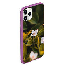 Чехол iPhone 11 Pro матовый Цветы колокольчик - весна, цвет: 3D-фиолетовый — фото 2