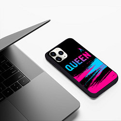 Чехол iPhone 11 Pro матовый Queen Neon Gradient, цвет: 3D-черный — фото 2