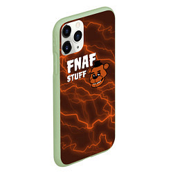 Чехол iPhone 11 Pro матовый Five Nights At Freddys - молнии, цвет: 3D-салатовый — фото 2