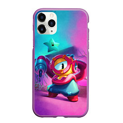 Чехол iPhone 11 Pro матовый Отис Бравл Старс, цвет: 3D-фиолетовый