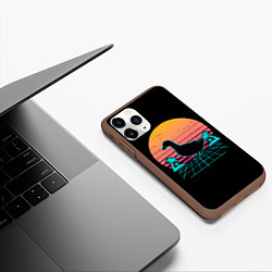 Чехол iPhone 11 Pro матовый Ретро утка, цвет: 3D-коричневый — фото 2