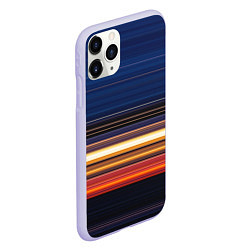 Чехол iPhone 11 Pro матовый Градиент вечерний закат, цвет: 3D-светло-сиреневый — фото 2
