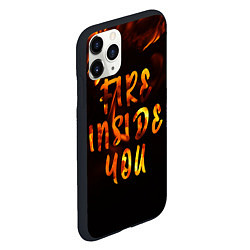 Чехол iPhone 11 Pro матовый Огонь внутри тебя, цвет: 3D-черный — фото 2