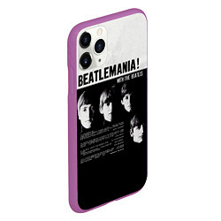 Чехол iPhone 11 Pro матовый With The Beatles Битломания, цвет: 3D-фиолетовый — фото 2