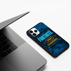 Чехол iPhone 11 Pro матовый Игра Fortnite: PRO Gaming, цвет: 3D-черный — фото 2