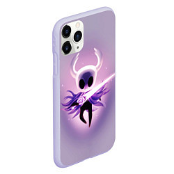 Чехол iPhone 11 Pro матовый Hollow Knight рыцарь неон, цвет: 3D-светло-сиреневый — фото 2