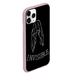 Чехол iPhone 11 Pro матовый Невидимка, цвет: 3D-розовый — фото 2