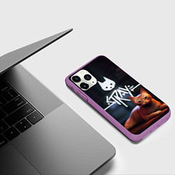 Чехол iPhone 11 Pro матовый Лежащий Бродяга, цвет: 3D-фиолетовый — фото 2