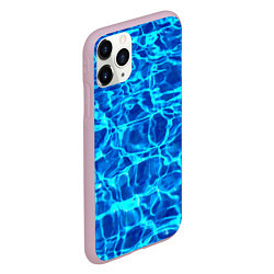 Чехол iPhone 11 Pro матовый Текстура поверхности воды, цвет: 3D-розовый — фото 2
