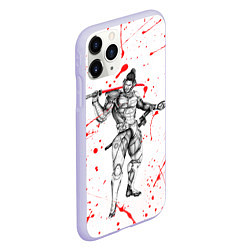 Чехол iPhone 11 Pro матовый Metal gear rising blood, цвет: 3D-светло-сиреневый — фото 2