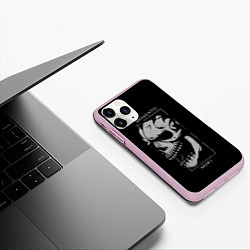 Чехол iPhone 11 Pro матовый MOMENTO MORI - SKULL, цвет: 3D-розовый — фото 2