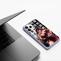 Чехол iPhone 11 Pro матовый Альбедо - Повелитель тьмы аниме, цвет: 3D-светло-сиреневый — фото 2