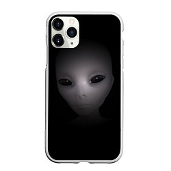 Чехол iPhone 11 Pro матовый Взгляд пришельца, цвет: 3D-белый