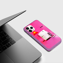 Чехол iPhone 11 Pro матовый Three Imaginary Boys - The Cure, цвет: 3D-фиолетовый — фото 2