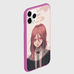 Чехол iPhone 11 Pro матовый Дьявол-ангел, цвет: 3D-фиолетовый — фото 2