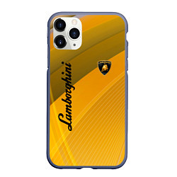 Чехол iPhone 11 Pro матовый Lamborghini - абстракция
