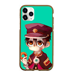 Чехол iPhone 11 Pro матовый Ханако - Туалетный мальчик Ханако кун, цвет: 3D-коричневый
