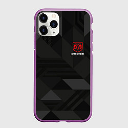 Чехол iPhone 11 Pro матовый Dodge - абстракция, цвет: 3D-фиолетовый