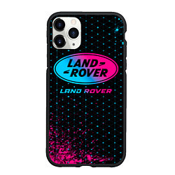 Чехол iPhone 11 Pro матовый Land Rover - neon gradient, цвет: 3D-черный