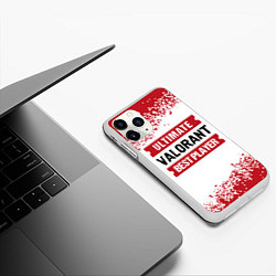Чехол iPhone 11 Pro матовый Valorant: Best Player Ultimate, цвет: 3D-белый — фото 2