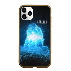 Чехол iPhone 11 Pro матовый STALKER Монолит, цвет: 3D-коричневый