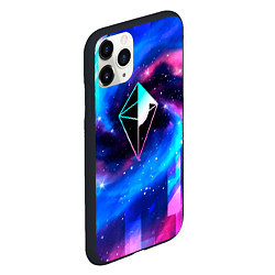 Чехол iPhone 11 Pro матовый No Mans Sky неоновый космос, цвет: 3D-черный — фото 2