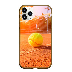 Чехол iPhone 11 Pro матовый Теннис - рассвет, цвет: 3D-коричневый