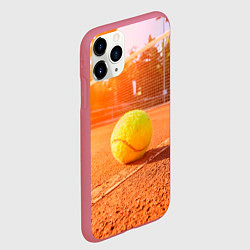 Чехол iPhone 11 Pro матовый Теннис - рассвет, цвет: 3D-малиновый — фото 2