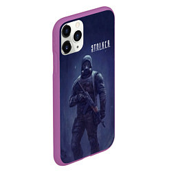 Чехол iPhone 11 Pro матовый STALKER Одиночка В Тоннеле, цвет: 3D-фиолетовый — фото 2