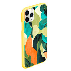 Чехол iPhone 11 Pro матовый Multicoloured camouflage, цвет: 3D-желтый — фото 2