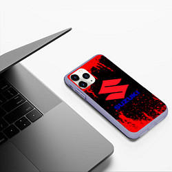 Чехол iPhone 11 Pro матовый Suzuki - краска, цвет: 3D-светло-сиреневый — фото 2