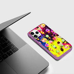 Чехол iPhone 11 Pro матовый Мороженки Вкуснятина, цвет: 3D-фиолетовый — фото 2