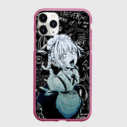 Чехол iPhone 11 Pro матовый Надзуна Нанакуса - Песнь ночных сов, цвет: 3D-малиновый