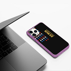 Чехол iPhone 11 Pro матовый 23 RUS Краснодар, цвет: 3D-фиолетовый — фото 2