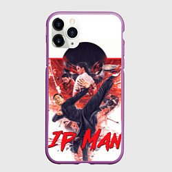 Чехол iPhone 11 Pro матовый Ип Ман - Ip Man, цвет: 3D-фиолетовый