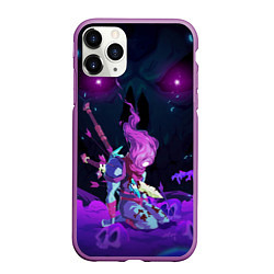 Чехол iPhone 11 Pro матовый Безымянный на коленях, цвет: 3D-фиолетовый