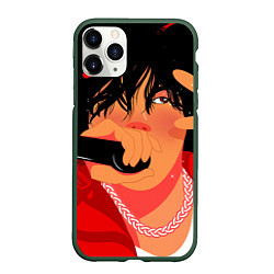 Чехол iPhone 11 Pro матовый BTS JK ON, цвет: 3D-темно-зеленый