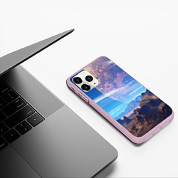 Чехол iPhone 11 Pro матовый Фантастическая планета, цвет: 3D-розовый — фото 2