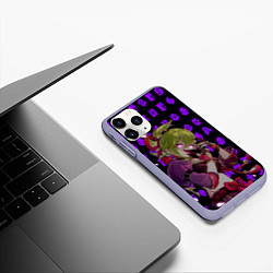 Чехол iPhone 11 Pro матовый Куки Синоби - Геншин импакт - Банда Аратаки, цвет: 3D-светло-сиреневый — фото 2