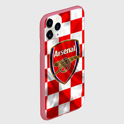 Чехол iPhone 11 Pro матовый ФК Арсенал Шах и Мат, цвет: 3D-малиновый — фото 2