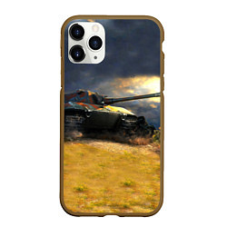 Чехол iPhone 11 Pro матовый Танк Е100, цвет: 3D-коричневый