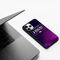 Чехол iPhone 11 Pro матовый Heroes of Might and Magic gaming champion: рамка с, цвет: 3D-черный — фото 2
