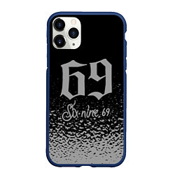 Чехол iPhone 11 Pro матовый 6ix9ine БРЫЗГИ, цвет: 3D-тёмно-синий