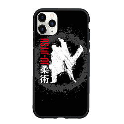 Чехол iPhone 11 Pro матовый Jiu jitsu splashes, цвет: 3D-черный