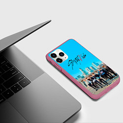 Чехол iPhone 11 Pro матовый Stray Kids Double Knot, цвет: 3D-малиновый — фото 2