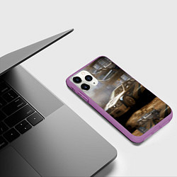 Чехол iPhone 11 Pro матовый Nfs most wanted bmw, цвет: 3D-фиолетовый — фото 2