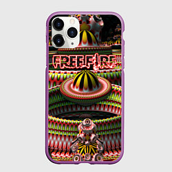 Чехол iPhone 11 Pro матовый Всемирно известная Королевская Битва, цвет: 3D-фиолетовый