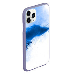 Чехол iPhone 11 Pro матовый Синее в белом, цвет: 3D-серый — фото 2